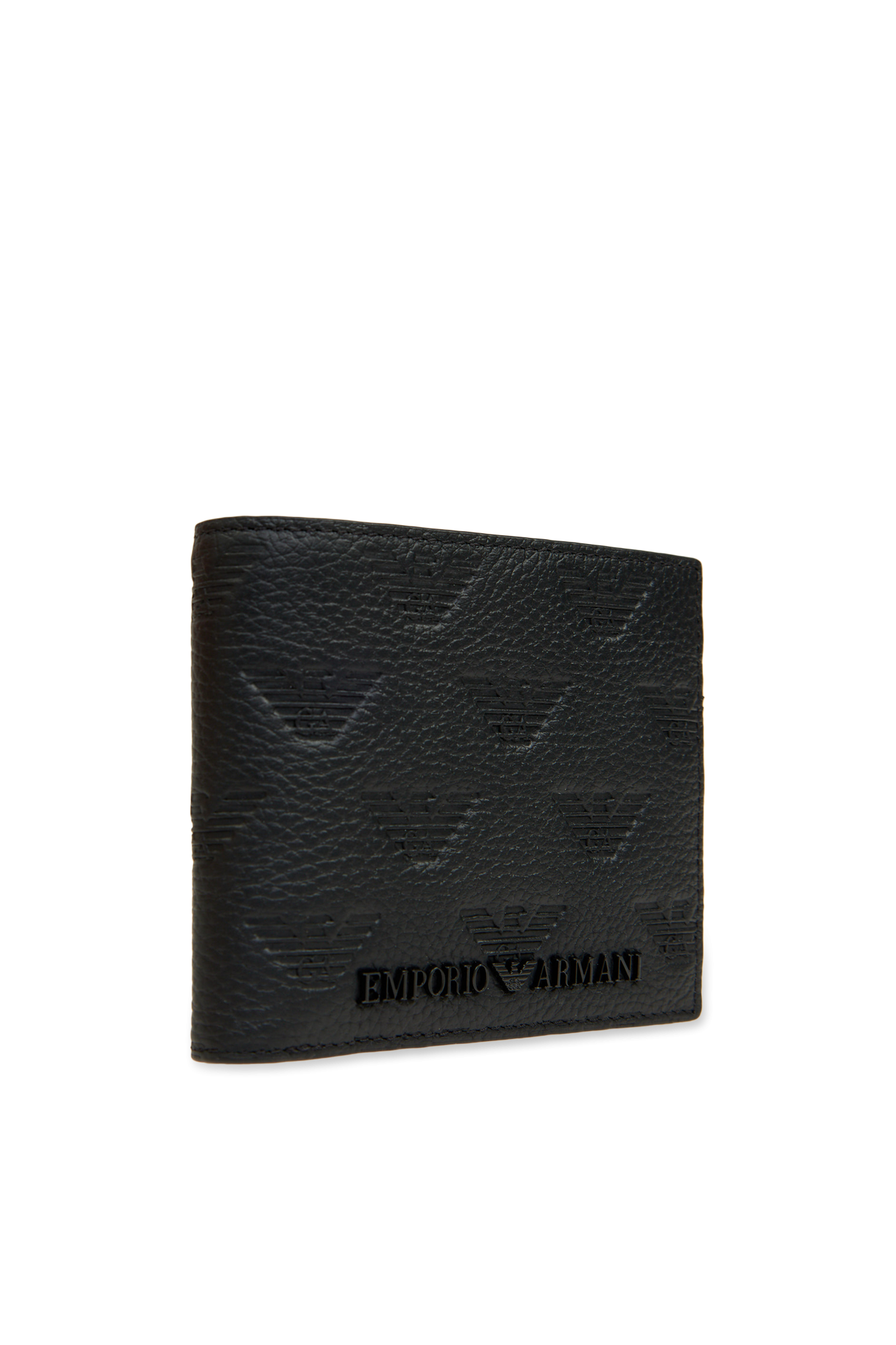 Emporio Armani Monogrammed leather wallet Men s Accessories Vitkac